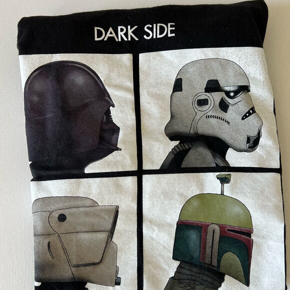 Star Wars Dark Side Darth Vader Stormtrooper Boba Fett T Shirt - Picture 1 of 4